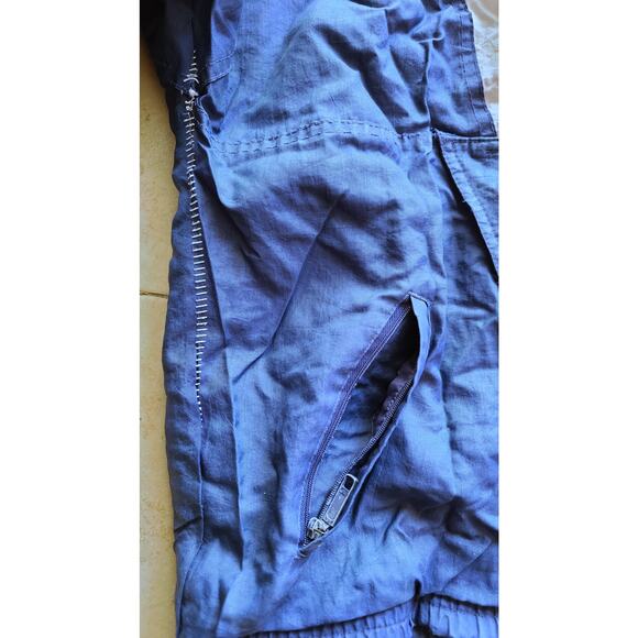 New England Patriots 90s STARTER puffer Pullover jacket yth L blue NFL Pro vtg - Picture 4 of 12